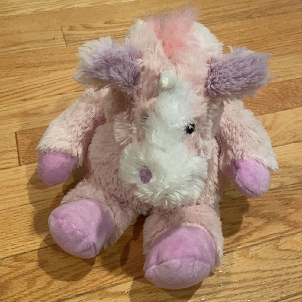 Warmies® Plush Unicorn in Pink - Picture 2 of 5